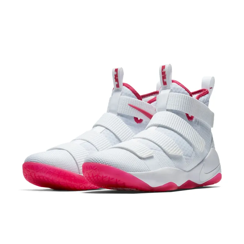 Nike LeBron Soldier 11 Kay Yow White/White-Vivid Pink (897644-102)