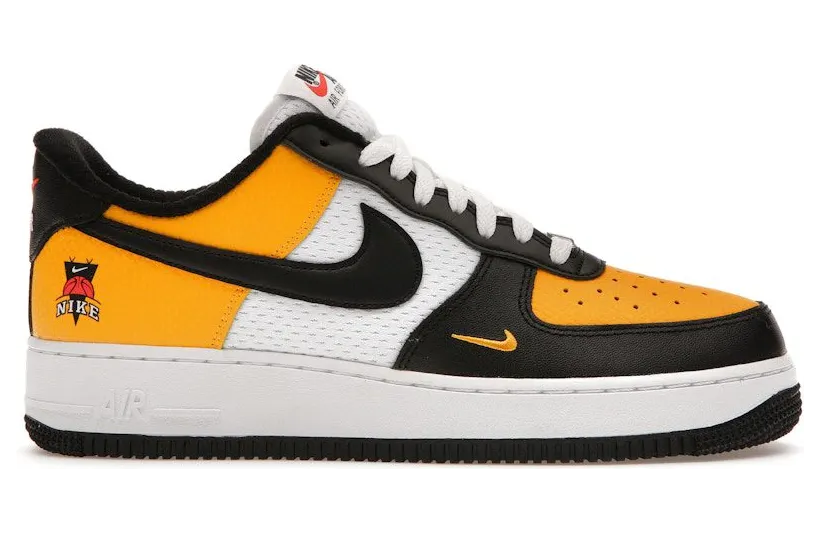 Nike Air Force 1 Low ’07 LV8 Black Gold Jersey Mesh (DQ7775-700)
