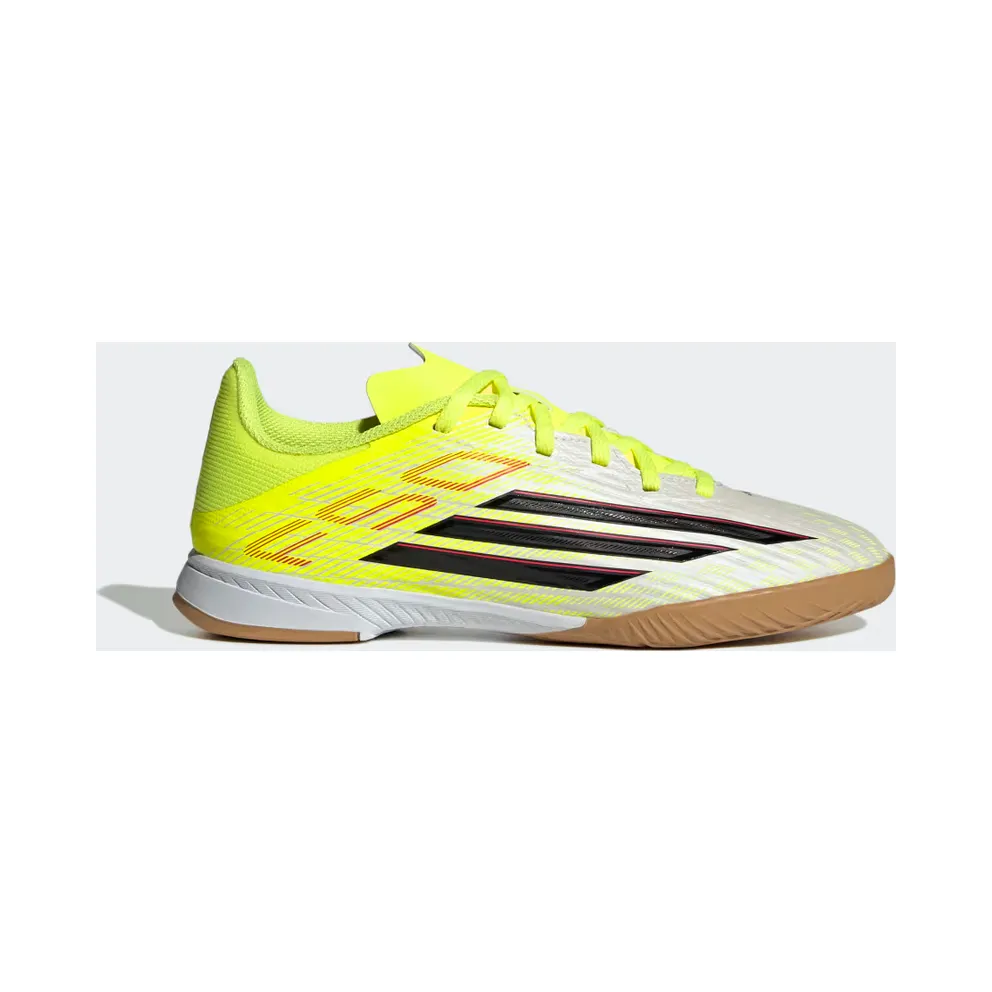 adidas F50 League Indoor Football Shoes Kids “Team Solar Yellow 2 / Core Black / Lucid Red” (JR9019)