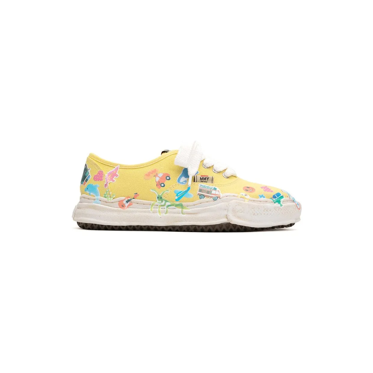 Maison Mihara Yasuhiro Baker OG Sole Canvas Low Printed Sticker Yellow (A14FW745-YEL)