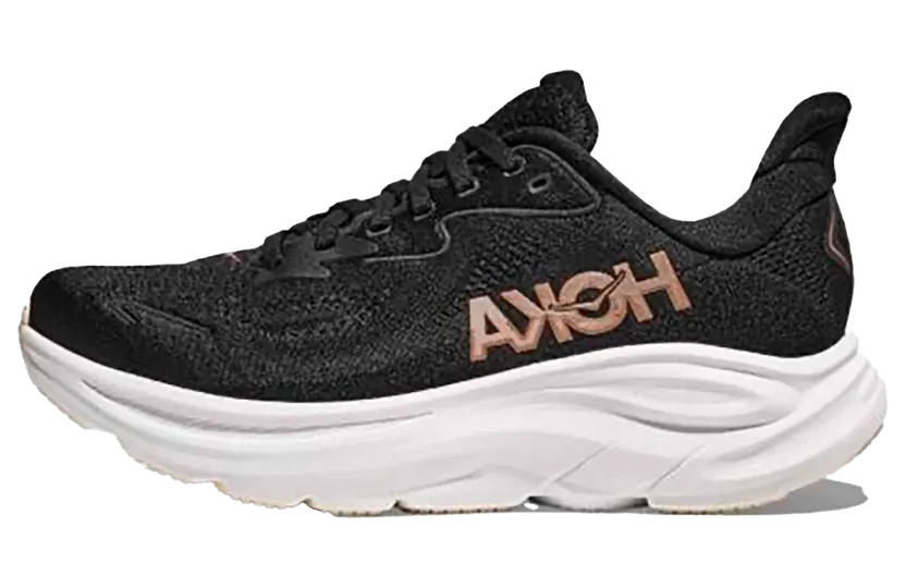 Hoka CLIFTON 10 “BLACK / ROSE GOLD” (1162031-BRGL)