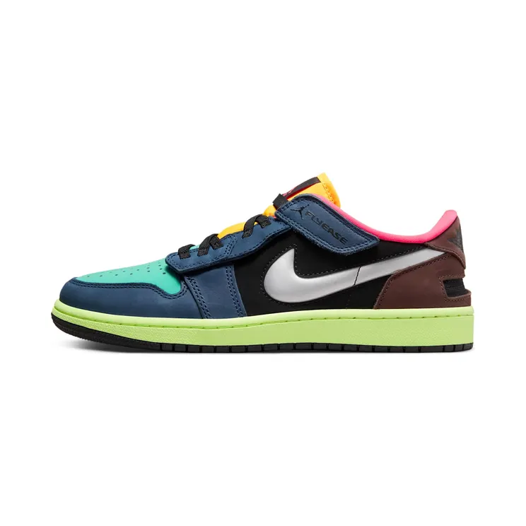 Air Jordan 1 Low FlyEase Bio Hack “Baroque Brown / Black / Laser Orange / Racer Pink” (DM1206-201)