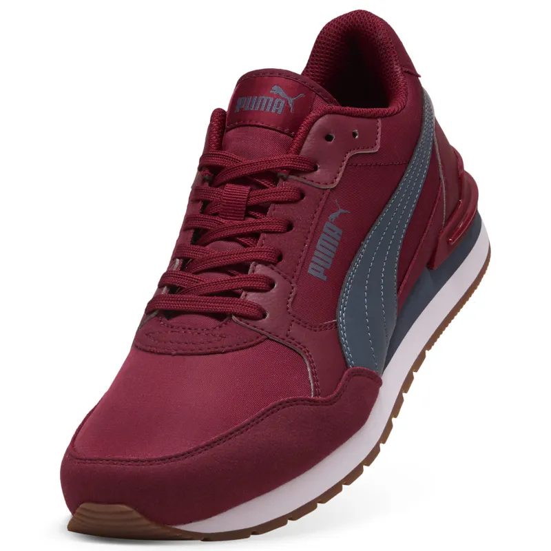 Puma ST Runner v4 Nylon “Garnet Glow / Evening Blue / Puma White / Gum” (399069_30)