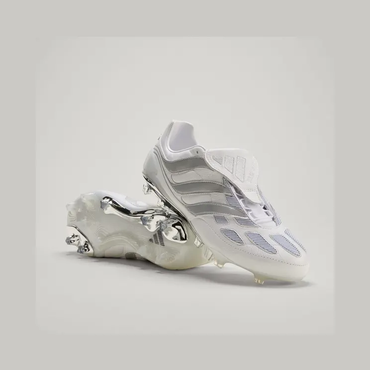adidas Predator Precision FG White Silver Metallic Made in Germany (JS0571)