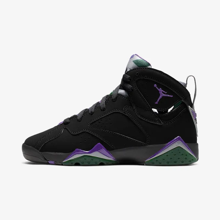 Air Jordan 7 Retro GS Ray Allen “Black / Fir / Dark Steel Grey / Field Purple” (304774-053)