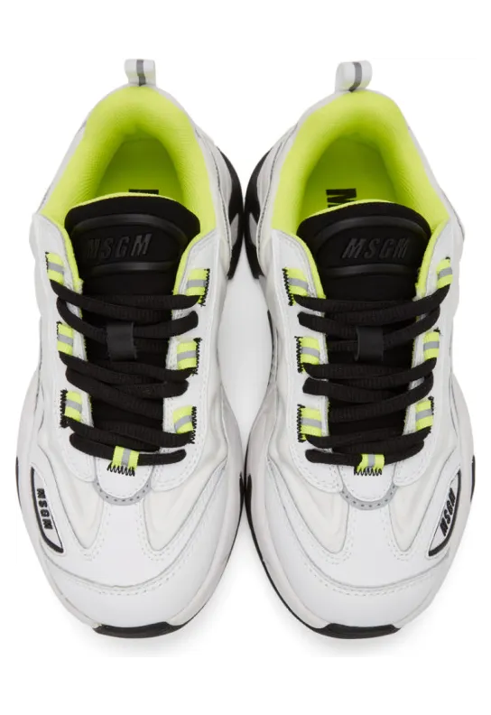 MSGM White Chunky Sneakers (2841MDS7001 140) (4)