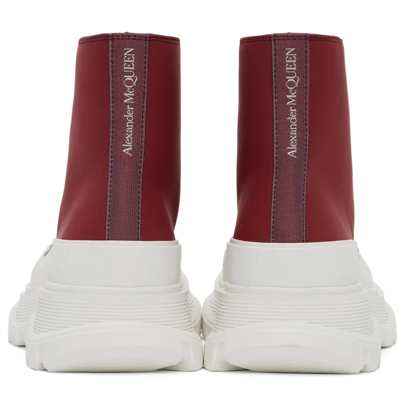 Alexander McQueen Brown Tread Slick High Sneakers (682417W4RJ4) (4)