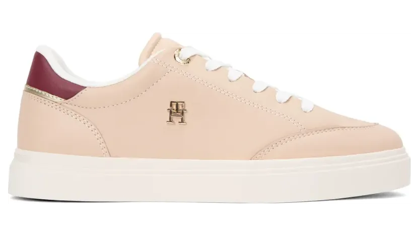 Tommy Hilfiger Sneakers met logoplakkaat – Beige (FW0FW09106TRY)