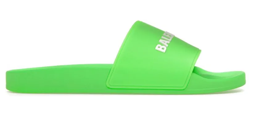 Balenciaga Pool Slide Green White (565826W1S823590)