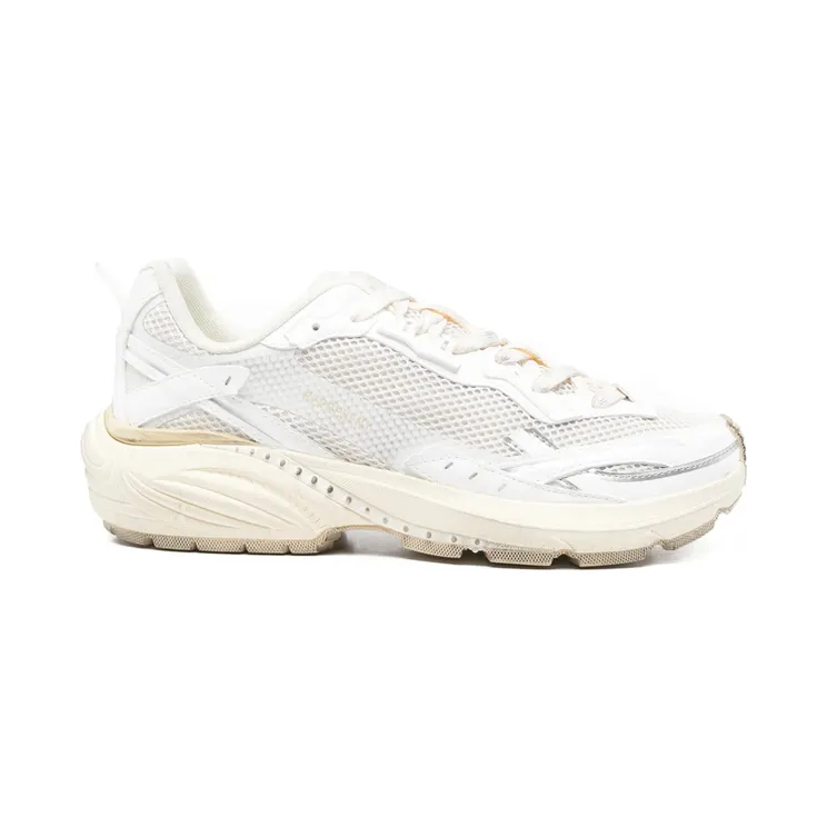 Represent Storm-Torn Mesh Panelled “Neutrals/White” (MLM100782-30 CREAM)