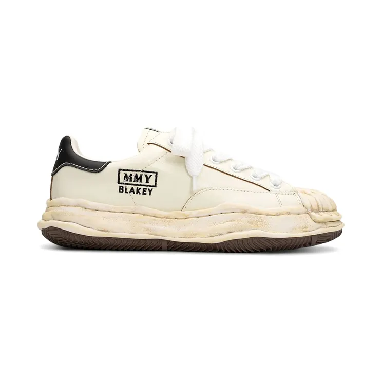 Maison Mihara Yasuhiro Blakey OG Sole Wrinkled Leather Low White (A14FW736-WHT)