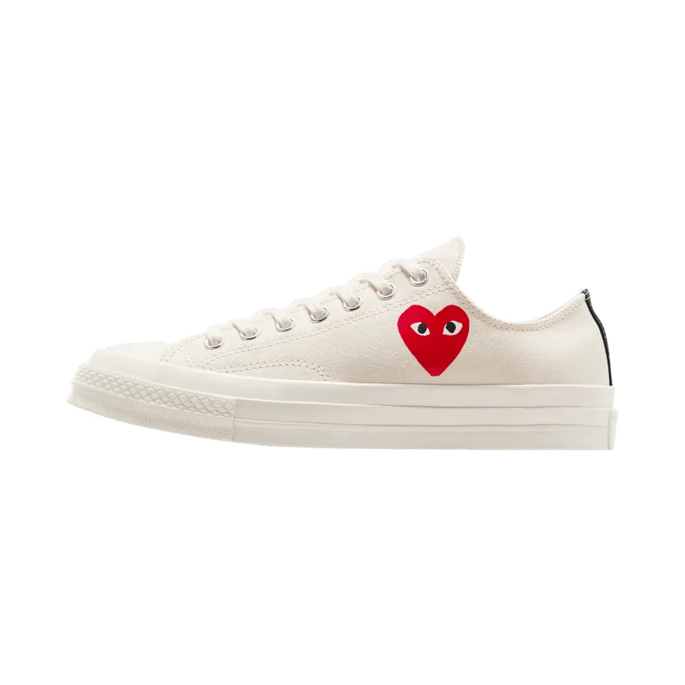 Converse PLAY Comme des Garçons Single Heart Chuck 70 Milk/Black/Red (A08805C)