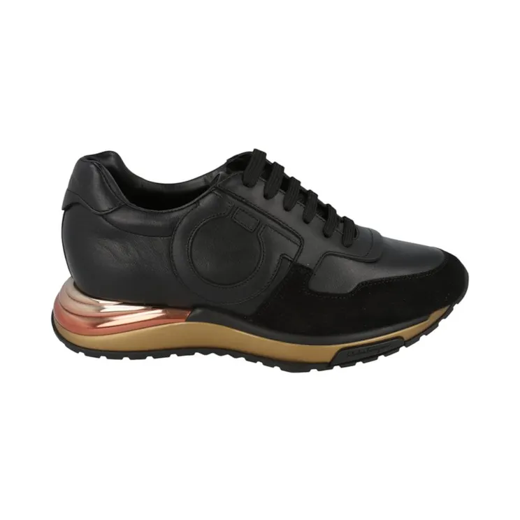 Ferragamo Brooklyn Low-Top Sneakers Black (035775-736880-1C)