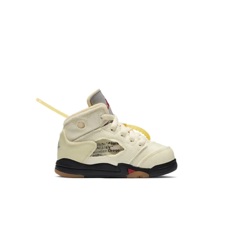 Air Jordan 5 Retro Off-White Sail (TD) (2020) (CV4828-100)