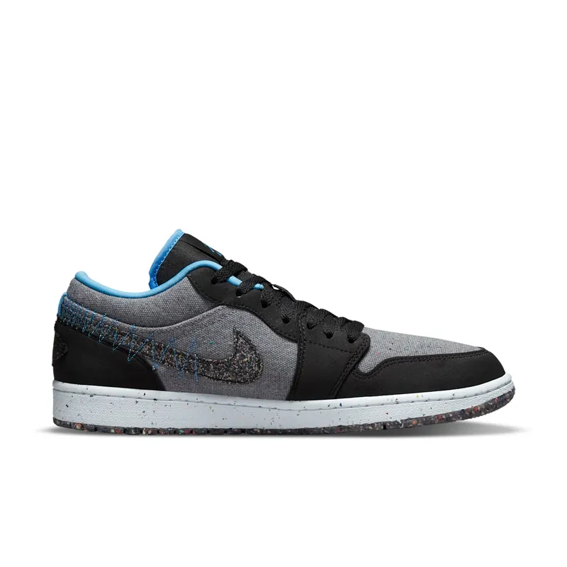 Air Jordan 1 Low Crater Black Grey Blue (DM4657-004)