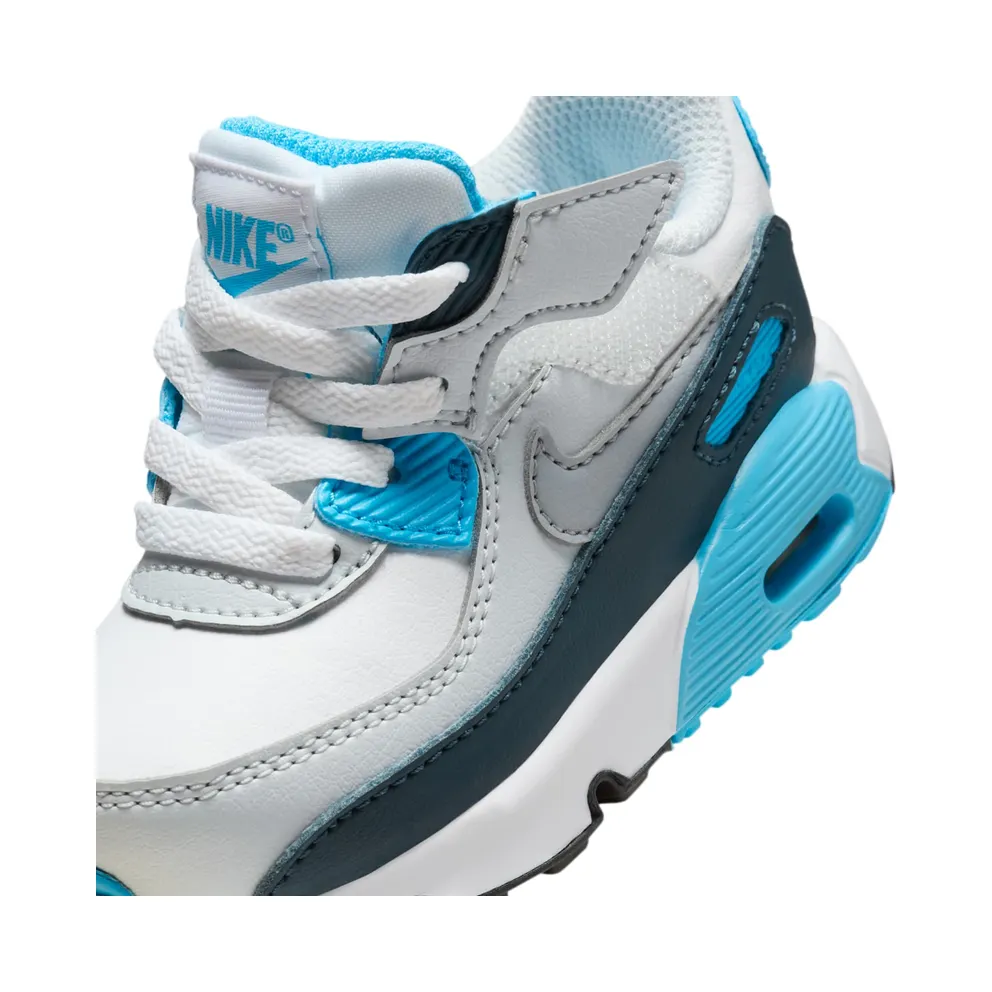 Nike Air Max 90 EasyOn “White Baltic Blue Armory Navy Wolf Grey” (HF6359-100)