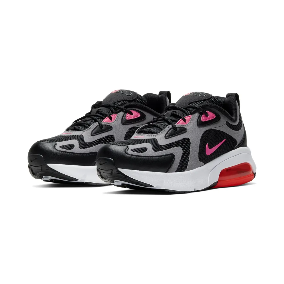 Nike Air Max 200 Black Hot Punch (GS) Black/Gunsmoke/White (CT6388-001)
