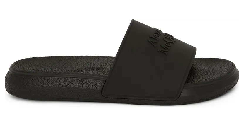 Alexander McQueen Pool Slide Black (W) (666983W4QS01000)