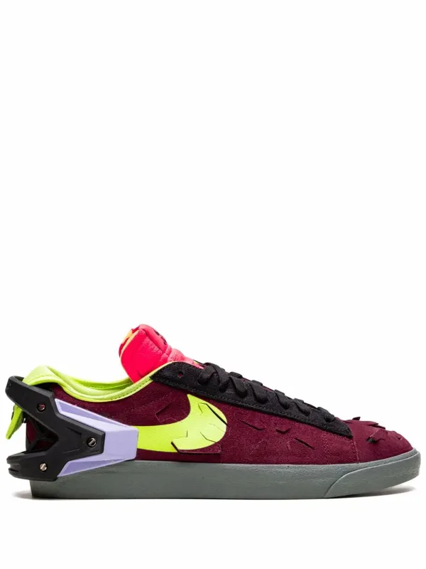 Nike x Acronym Blazer Low Night Maroon sneakers – Red (DN2067)