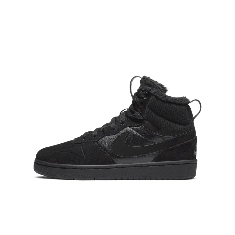 Nike Court Borough Mid 2 Older Kids’ Boot Black (CQ4023-001)