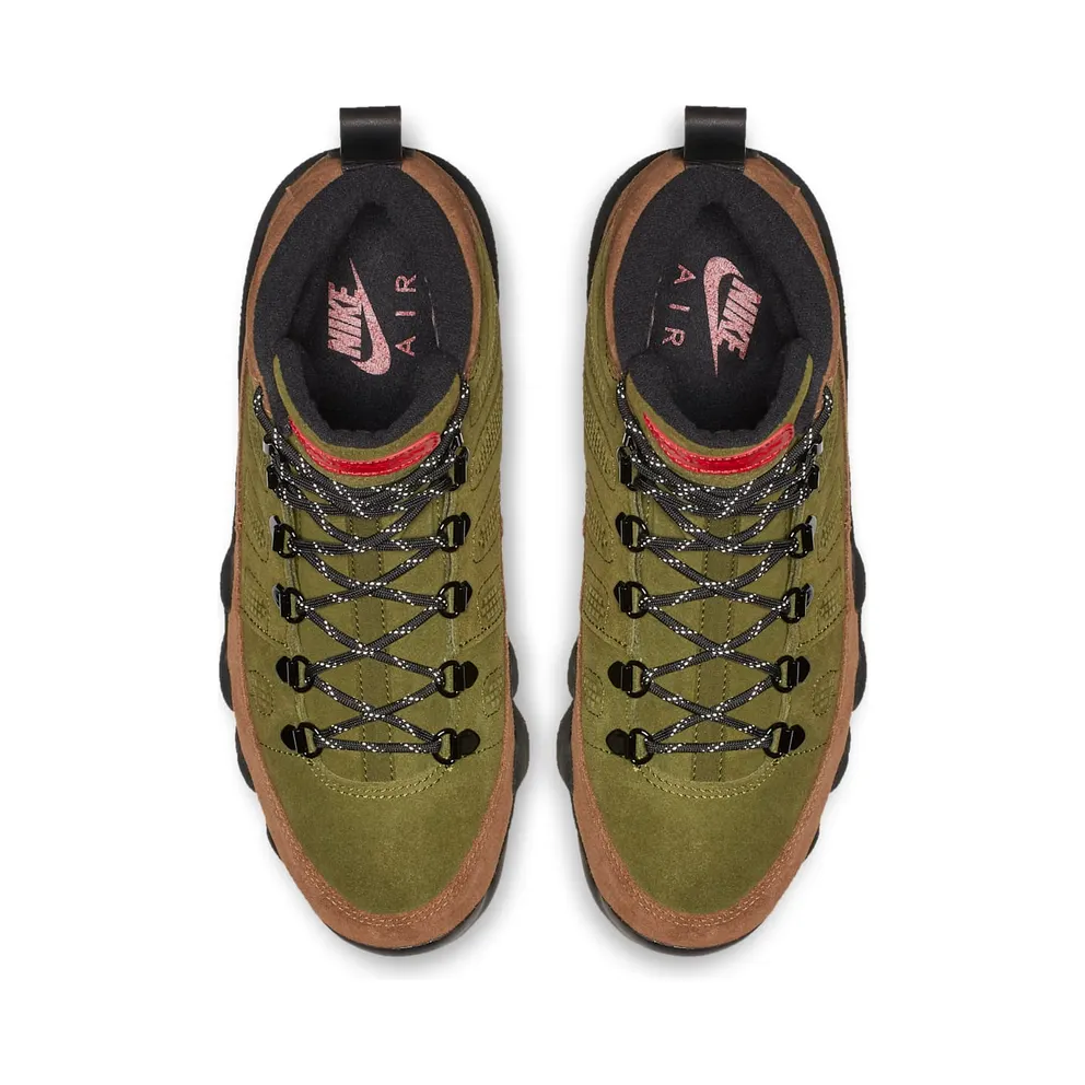 Jordan 9 Retro Boot Military Brown Military Brown/Legion Green-University Red-Black (AR4491-200)