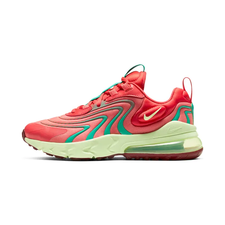 Nike Air Max 270 React ENG GS Track Red-Magic “Track Red / Magic Ember / Neptune Green / Barely Volt” (CD6870-601)