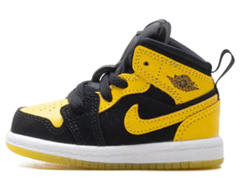 Jordan 1 Mid SE TD “Black/Varsity Maize-White” (HJ5939-071)