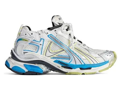 Balenciaga Runner White Yellow Blue (772774W3RMU9074)