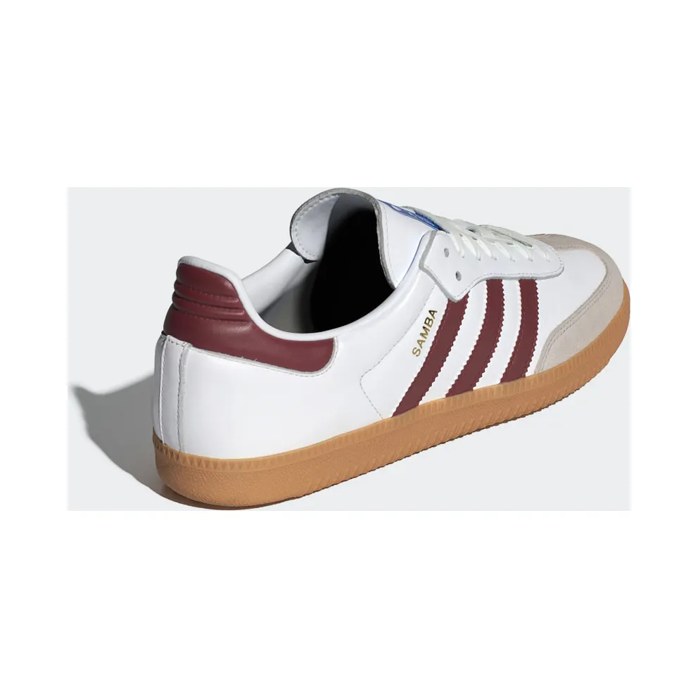 adidas Samba OG Cloud White / Collegiate Burgundy / Gum (IF3813)