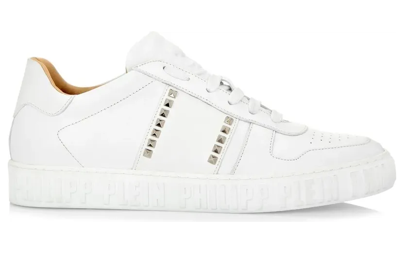 Philipp Plein Sneakers verfraaid met studs – Wit (AABSUSC0183PLE010N)