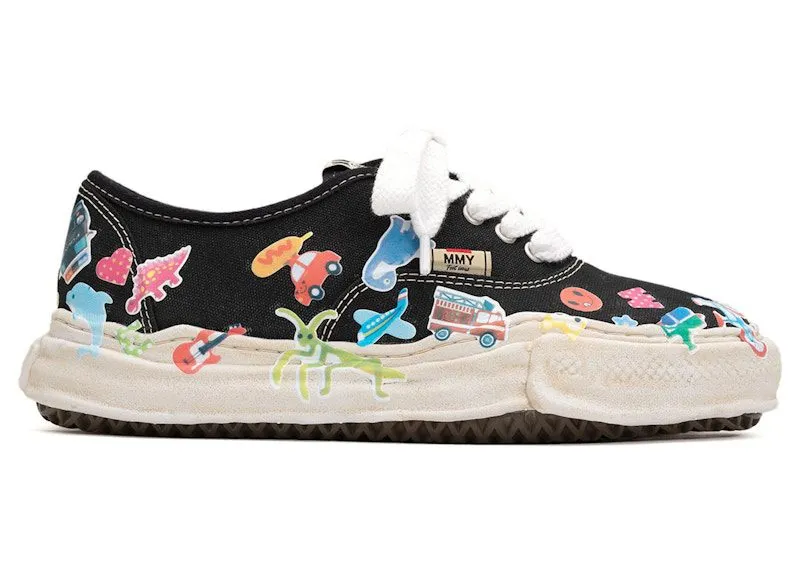 Maison Mihara Yasuhiro Baker OG Sole Canvas Low Printed Sticker Black (A14FW745-BLK)