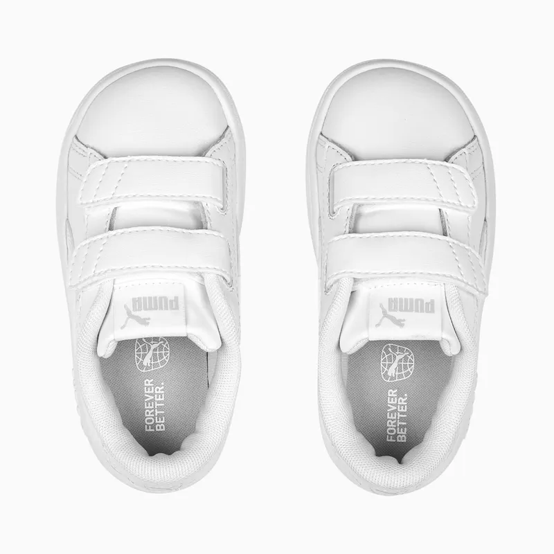 Puma Smash 3.0 Leather V Baby White/Grey (392034-02)