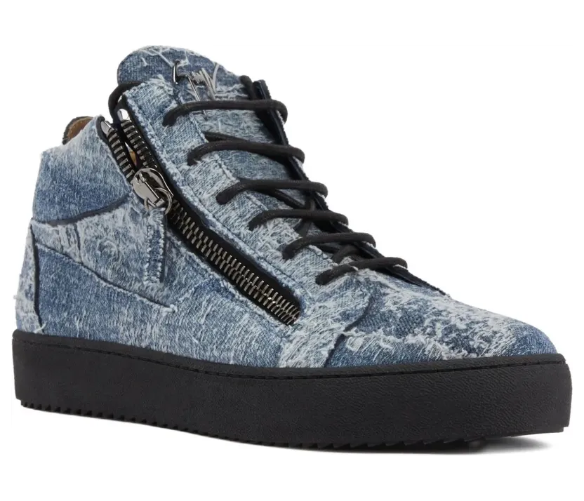 Giuseppe Zanotti Kriss high-top sneakers met rits – Blauw (RU50005001)