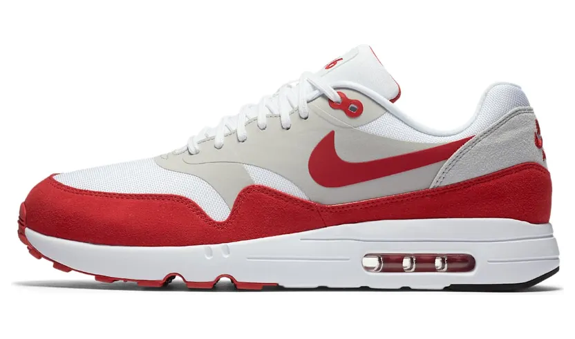 Nike Air Max 1 Ultra Air Max Day “White / Neutral Grey / Black / University Red” (908091-100)
