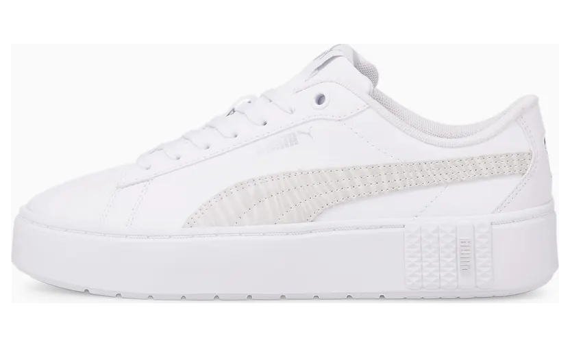 Puma Smash v2 Tiger Damen mit Plateausohle Weiß (383877-02)
