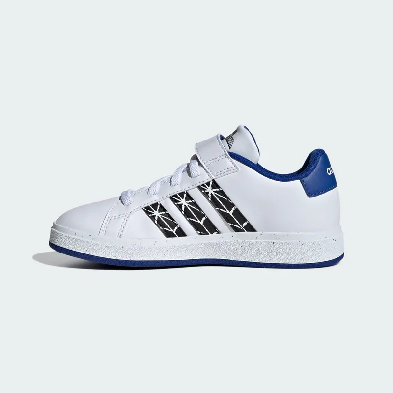 adidas Marvel’s Spider-Man Grand Court Kids’ Shoes Cloud White / Core Black / Royal Blue (IF0925)