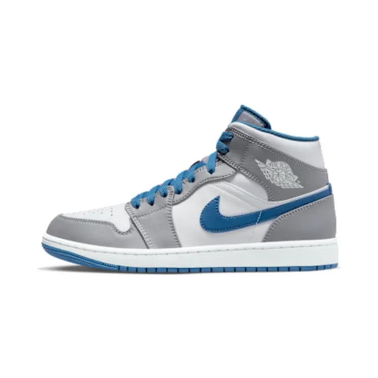 Air Jordan 1 Mid “Cement Grey / True Blue / White” (DQ8426-014)