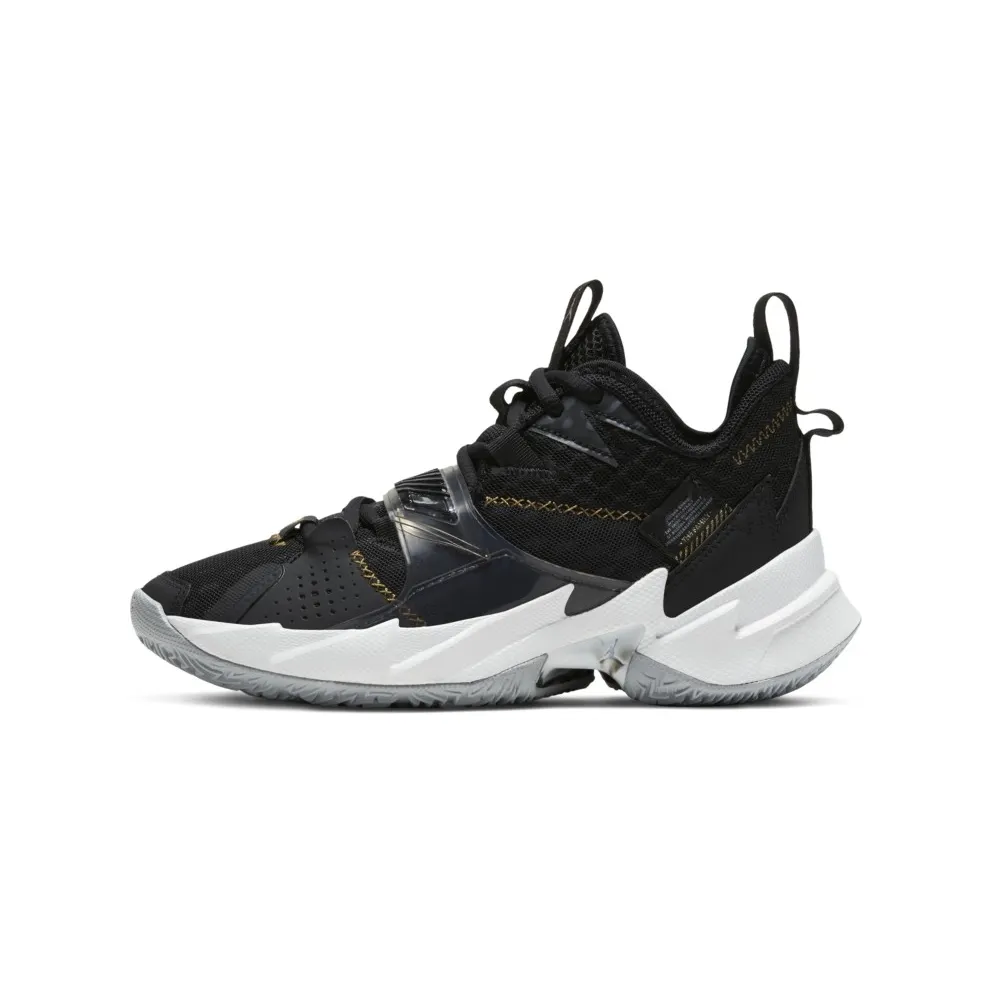 Jordan Why Not Zer0.3 The Family (GS) Black/Metallic Gold-White-Wolf Grey (CD5804-001)