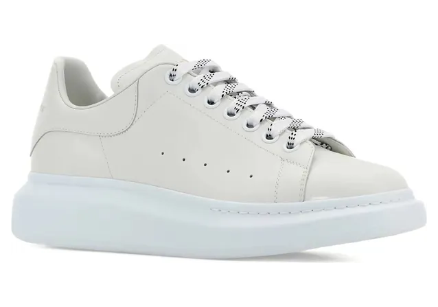 Alexander Mcqueen Oversized Leather Lace-up “White/Black” (553680 WIAIG 9007) (2)