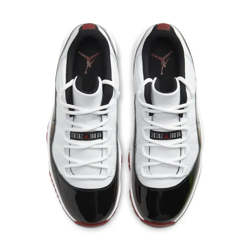 Jordan 11 Retro Low Concord Bred White/Gym Red-Black-True Red (AV2187-160)