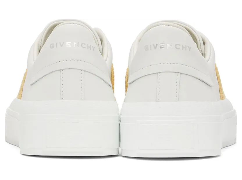 Givenchy White & Yellow City Sport Sneakers (BE0029E1BC111) (2)