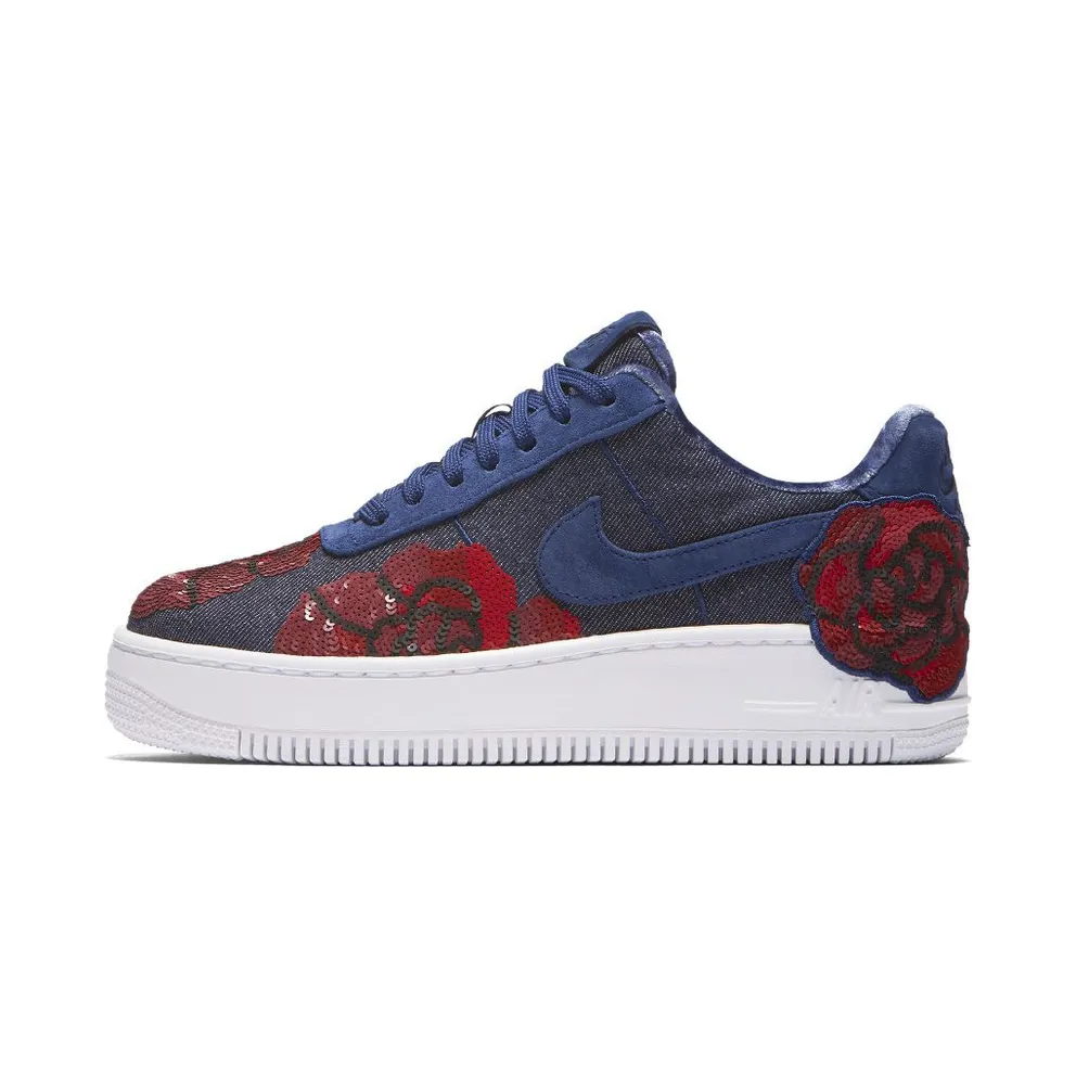 Nike Air Force 1 Upstep Low Denim Rose Blue (W) Binary Blue/Binary Blue (898421-401)