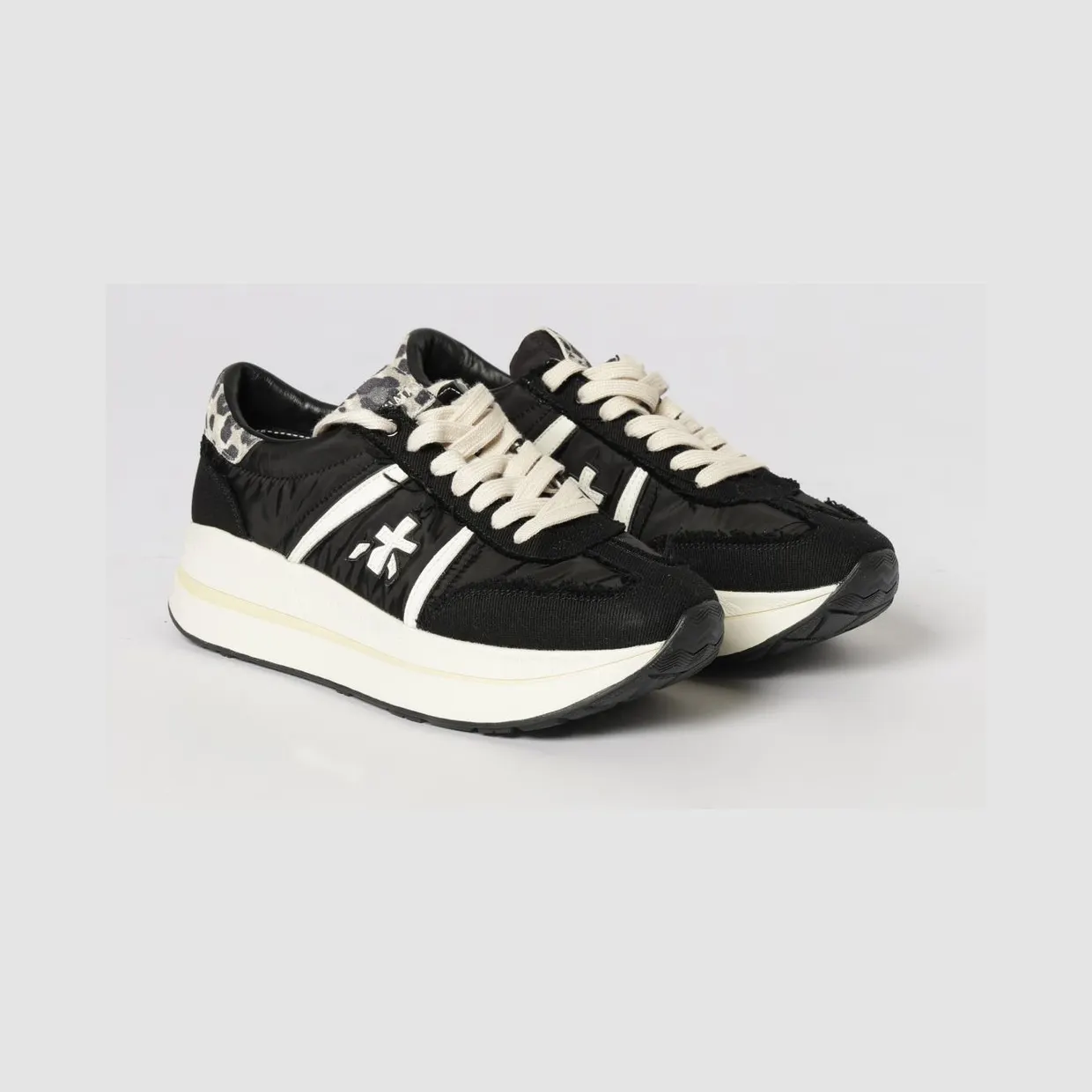 Premiata Bethcoin Suede and Mesh Sneakers Black (BETHCOIN8150)