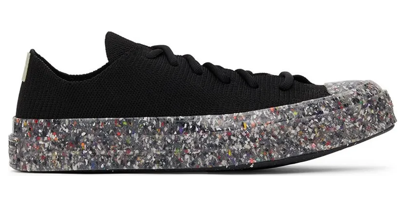 Converse Renew Chuck 70 Knit Low Top Black/string/barely Volt (170867C)