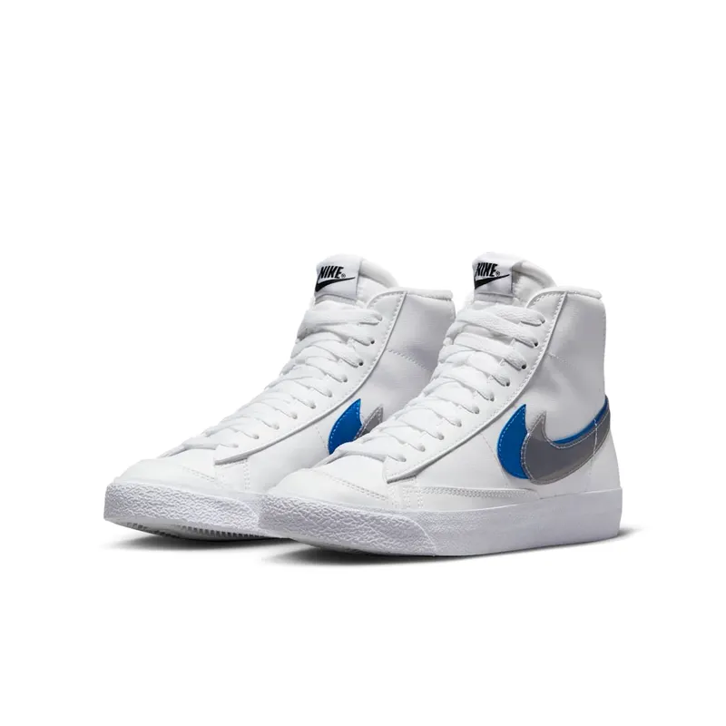 Nike Blazer Mid Next Nature Double Swoosh White Hyper Royal (FD0690-100)