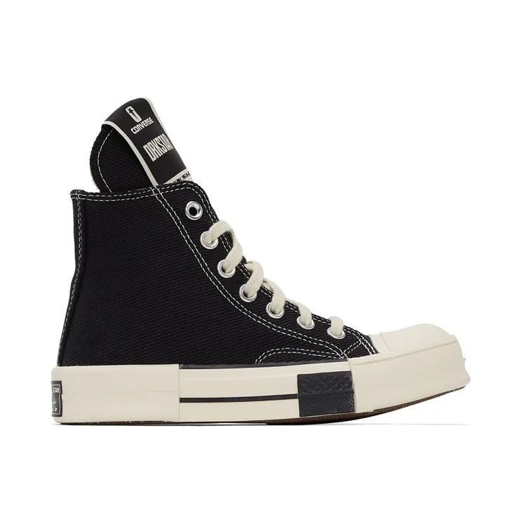 Rick Owens Drkshdw Black Converse Edition DRKSTAR Hi Sneakers (DC01BX686 CTDR1)