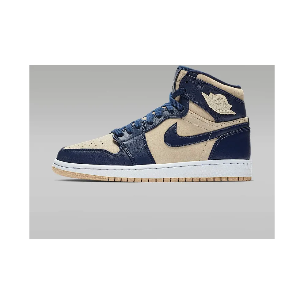 Jordan 1 Retro Premium Midnight Navy Light Cream (W)