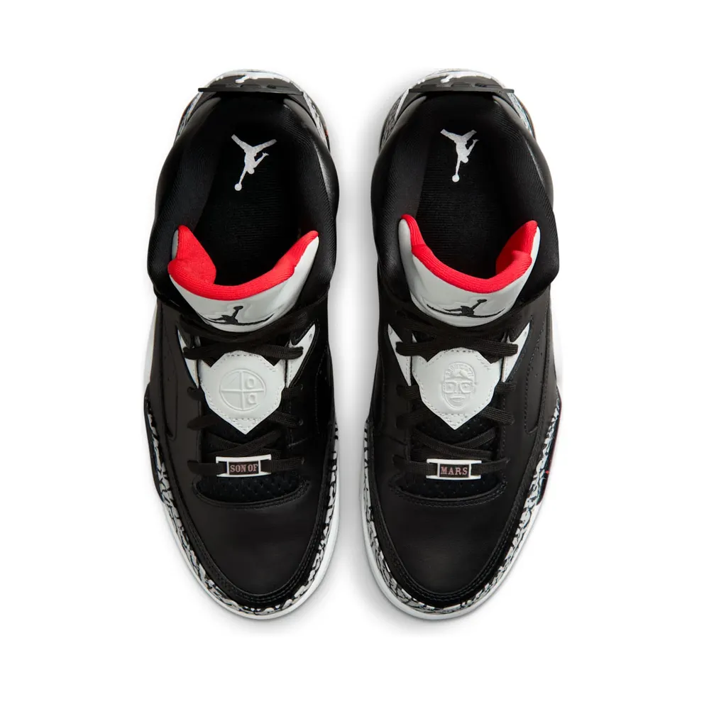 Jordan Son of Mars Low Black Cement Black/Black-University Red-Grey Mist (580603-002)