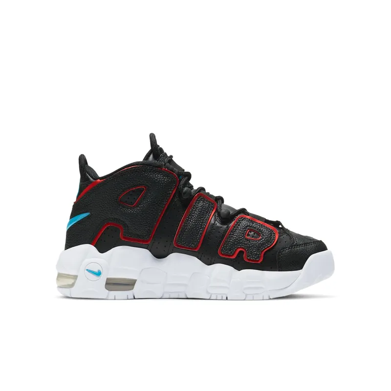 Nike Air More Uptempo Black Fusion Red (GS) (DJ4610-001)