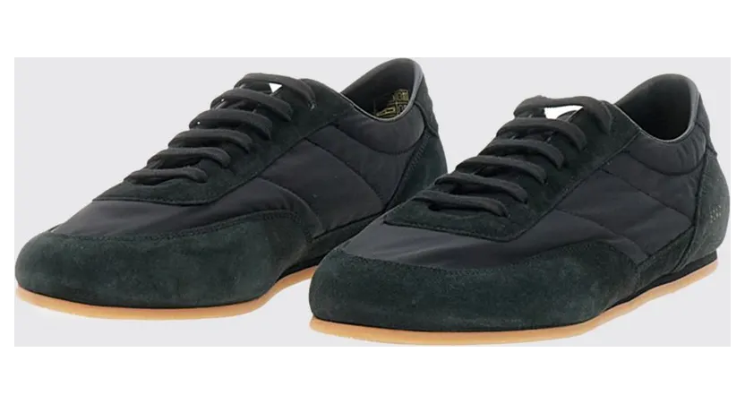 Common projects Minimal Runner Suede and Nylon Sneakers Black (52427547)